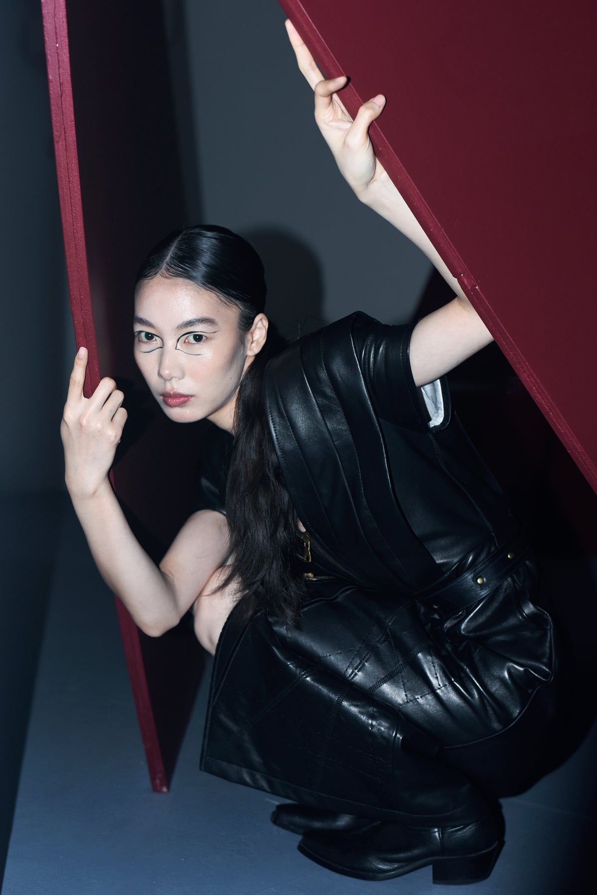 Blackprint Leather Dress