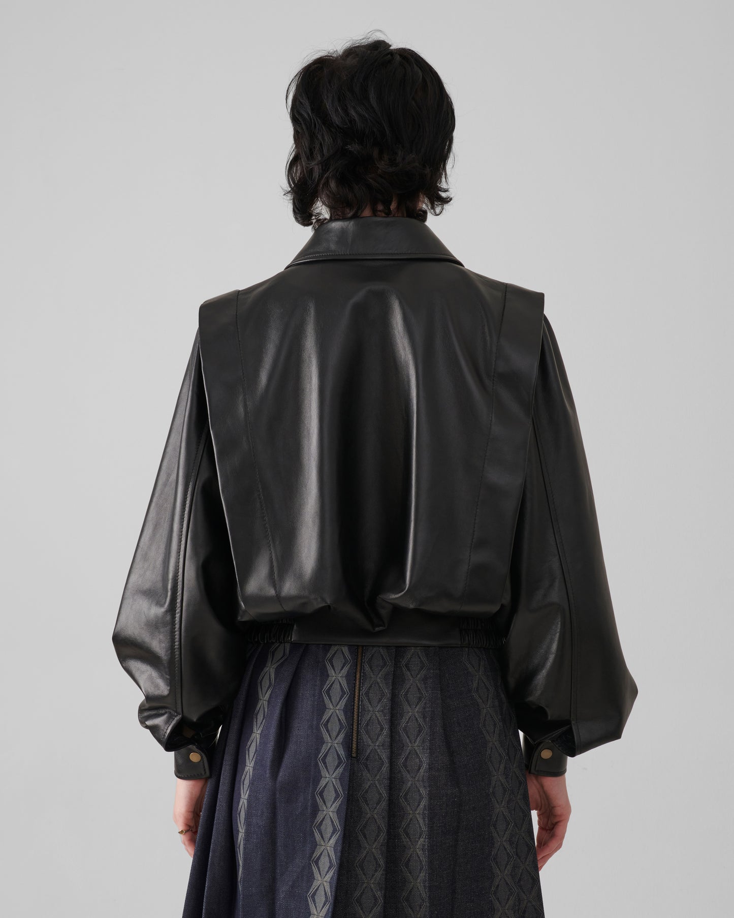 Deco Leather Bomber