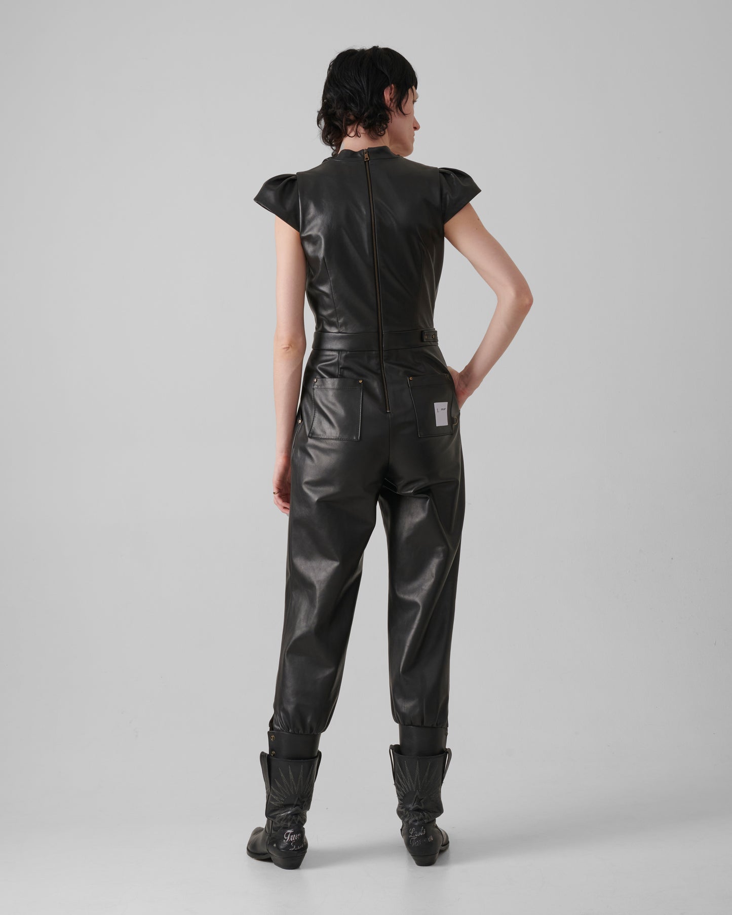 Iconico Leather Jumpsuit Day