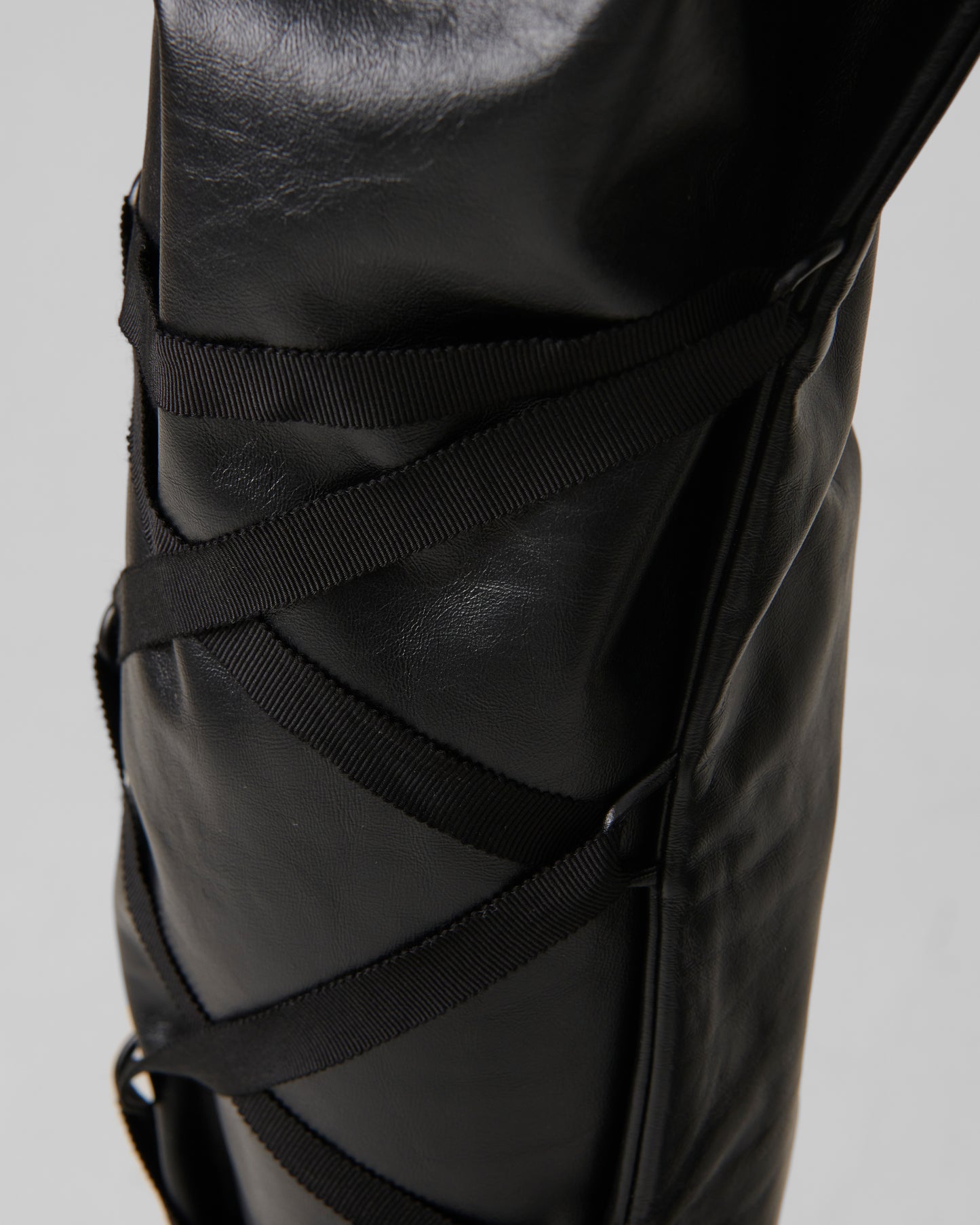 Iconico Leather Jumpsuit Night