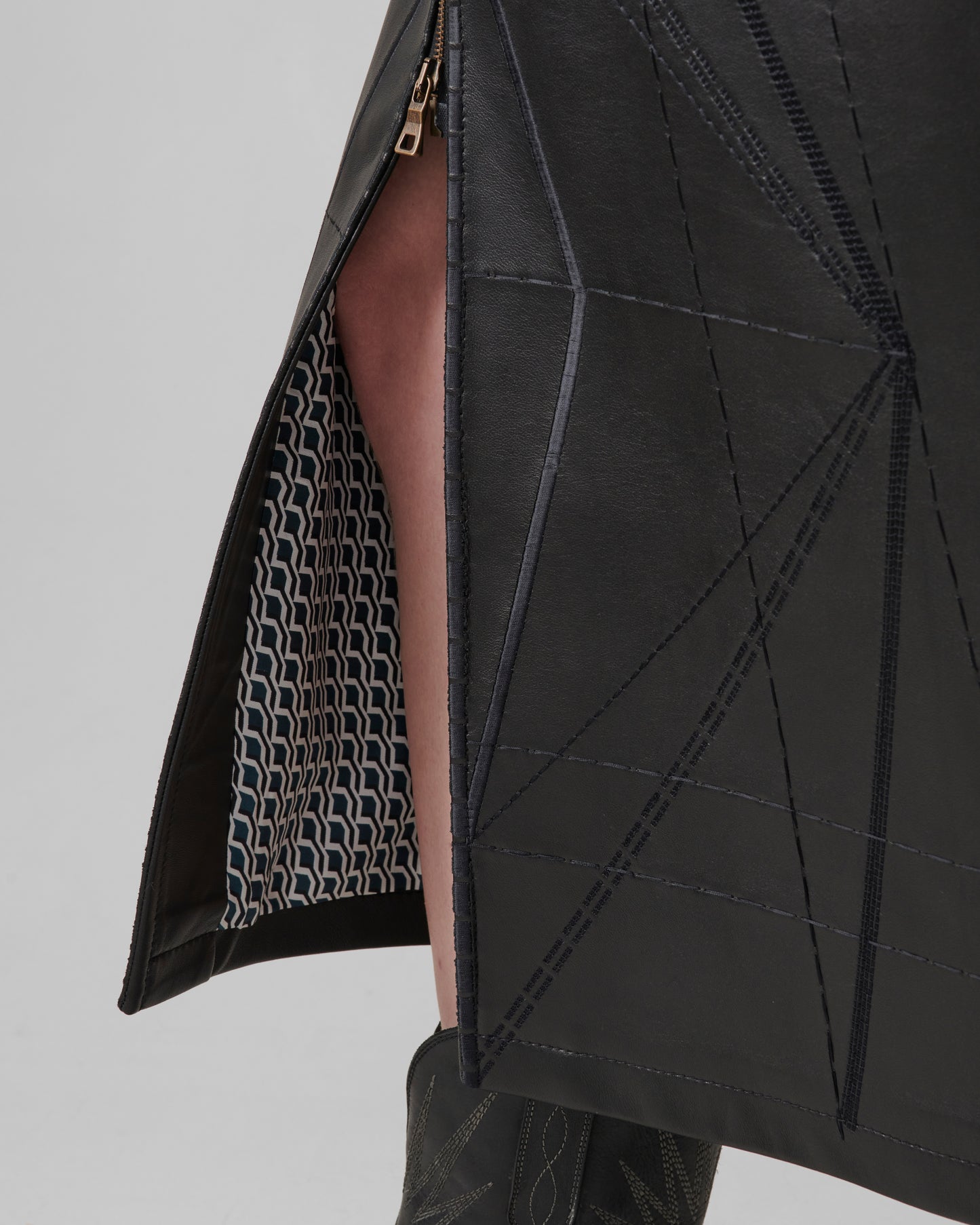 Blueprint Skirt Leather