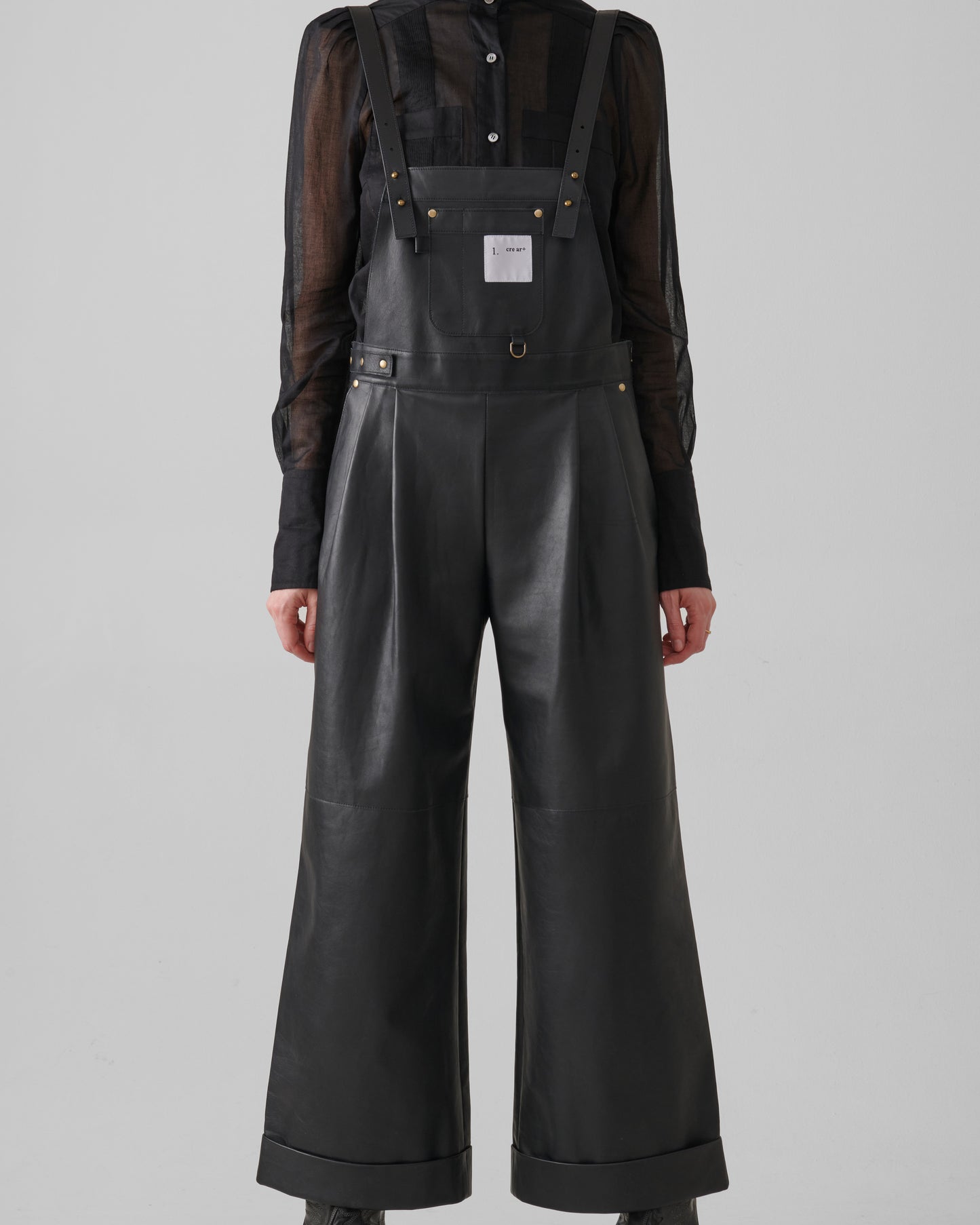 Iconico Leather Overlalls