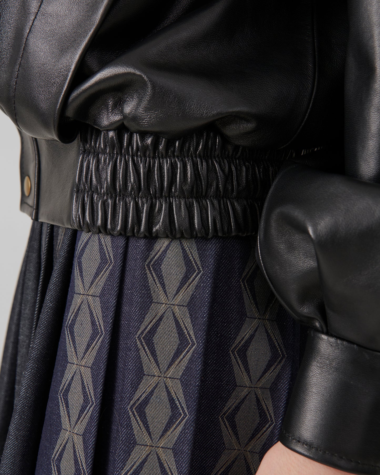 Deco Leather Bomber