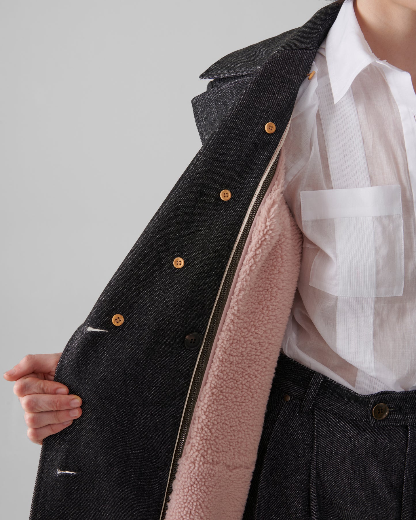 Iconico Denim Collector Trench Coat