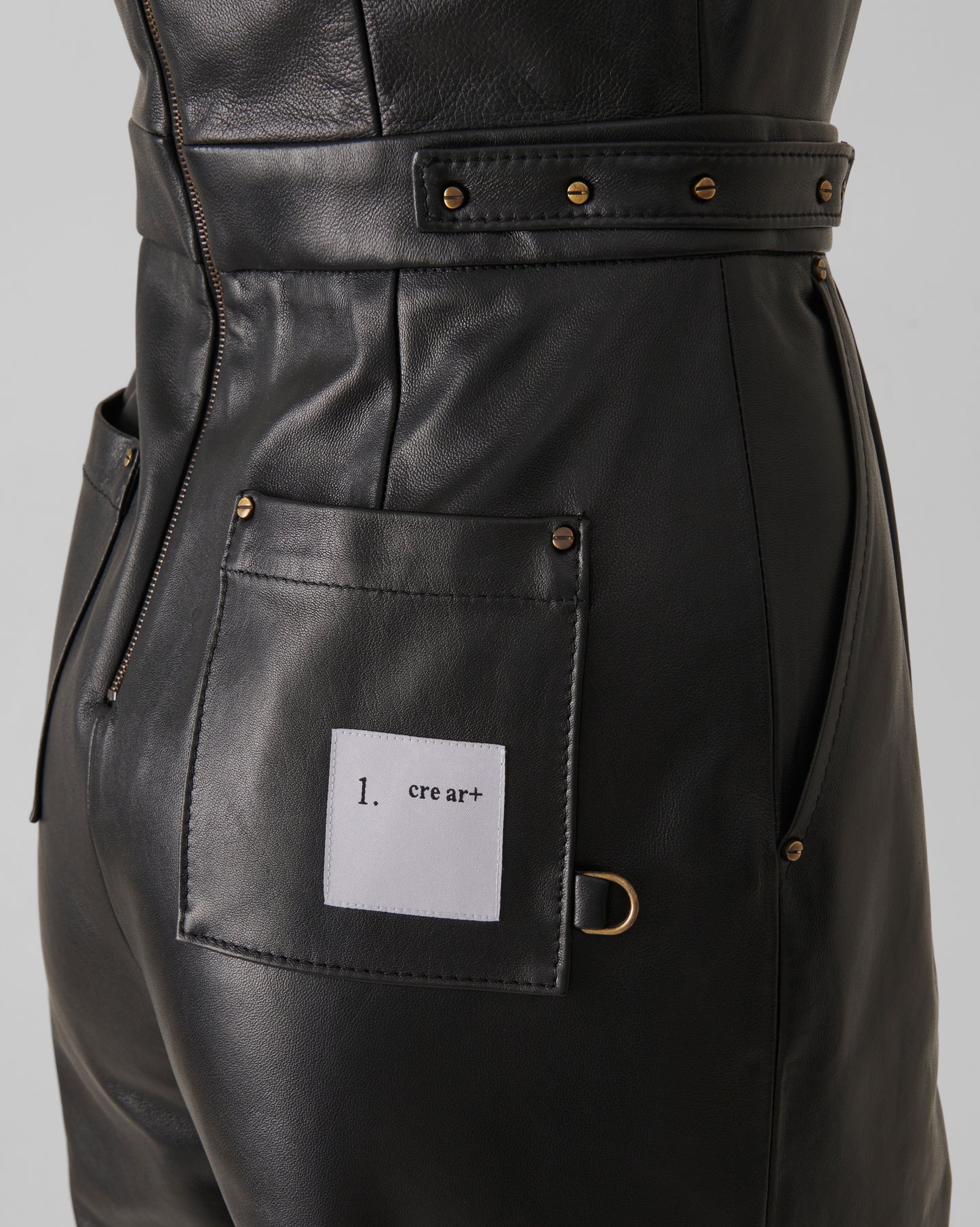 Iconico Leather Jumpsuit Day