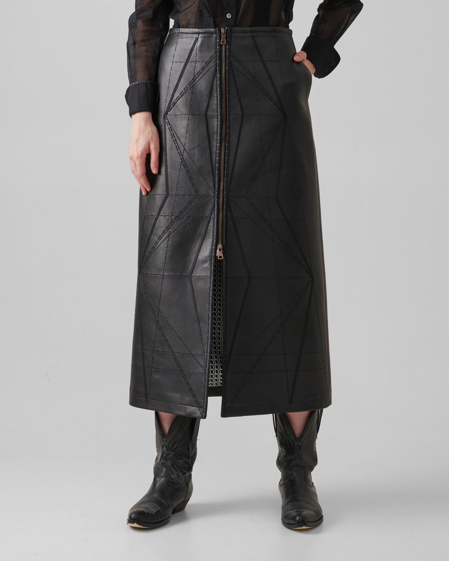 Blueprint Skirt Leather