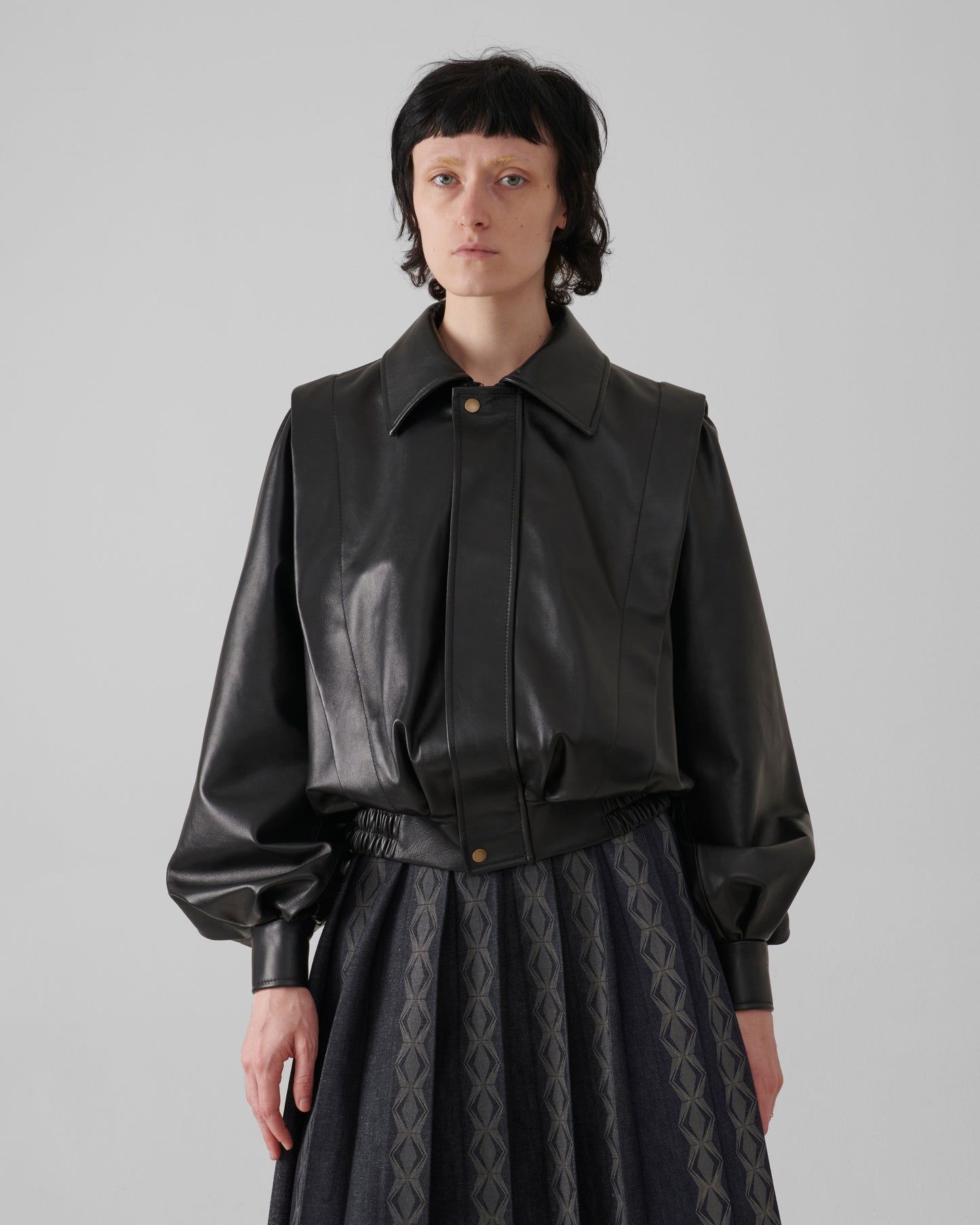 Deco Leather Bomber