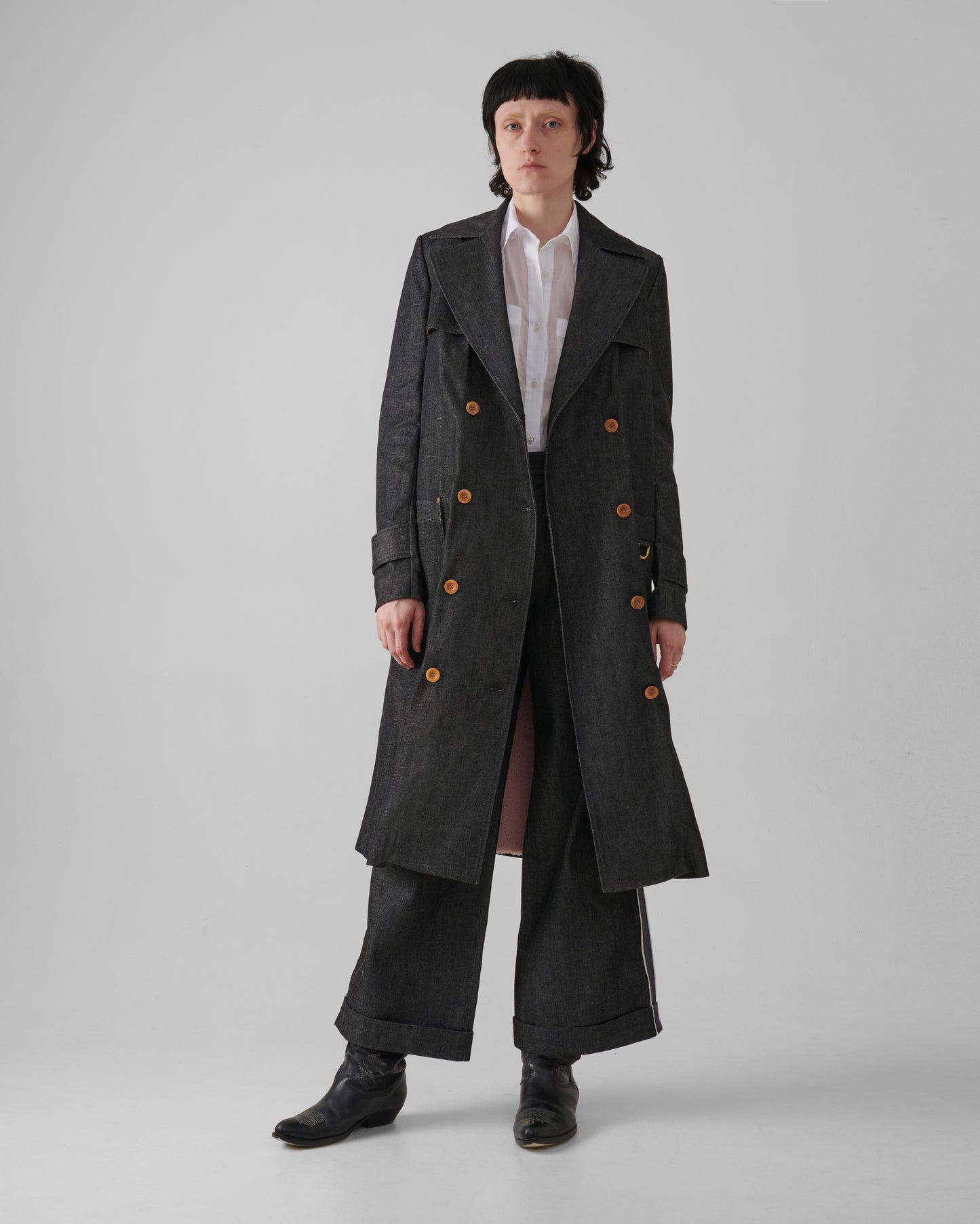 Iconico Denim Collector Trench Coat