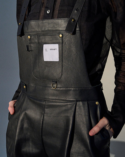 Iconico Leather Overlalls