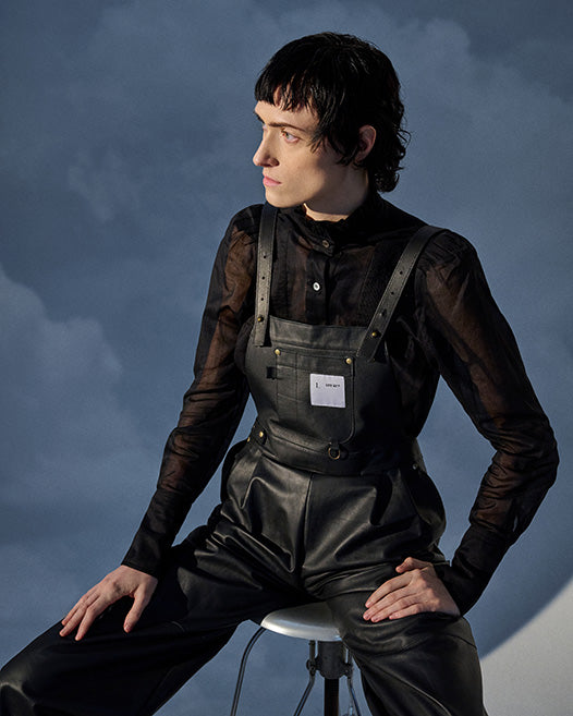 Iconico Leather Overlalls