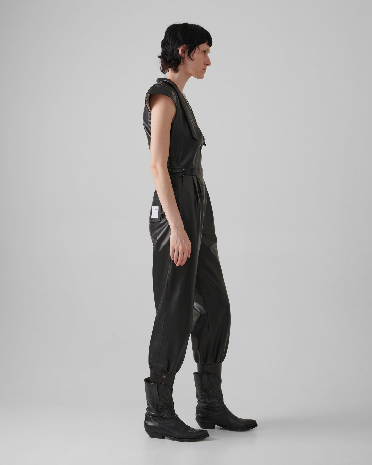 Iconico Leather Jumpsuit Day