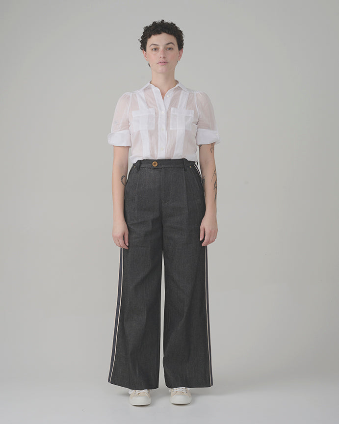Guayabera Blanca Blouse
