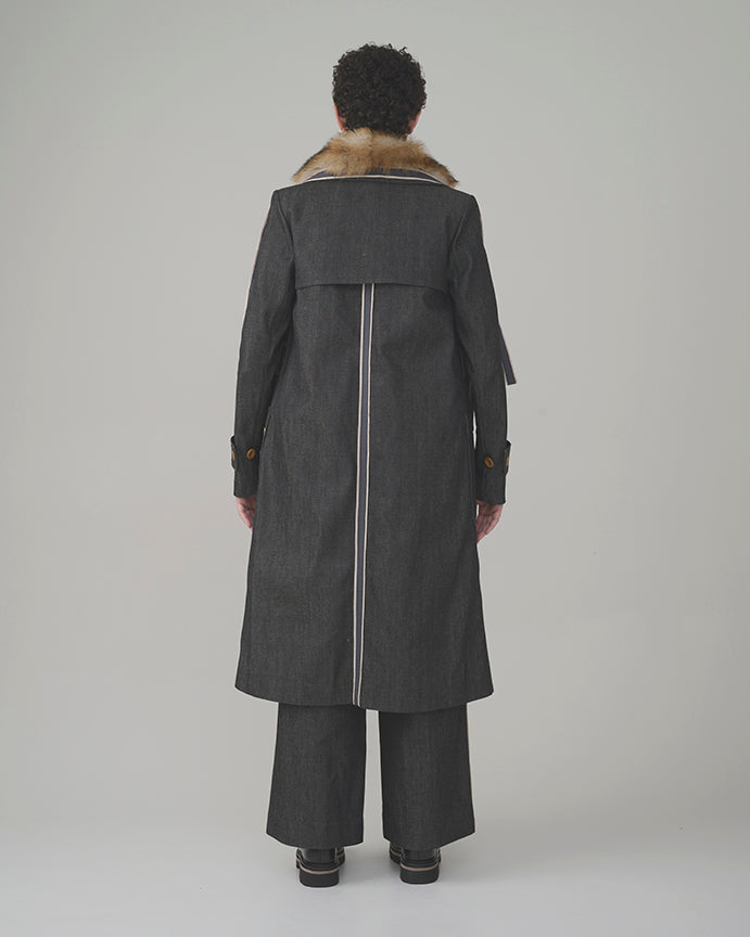 Collector Trench Coat in Selvage Denim