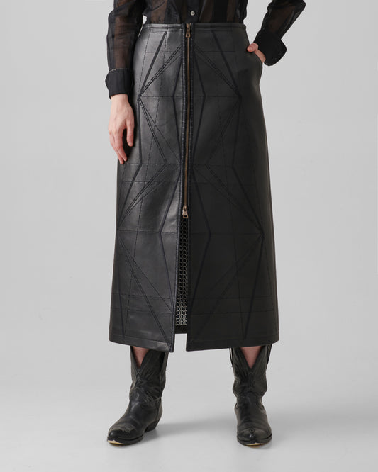 Blueprint Skirt Leather