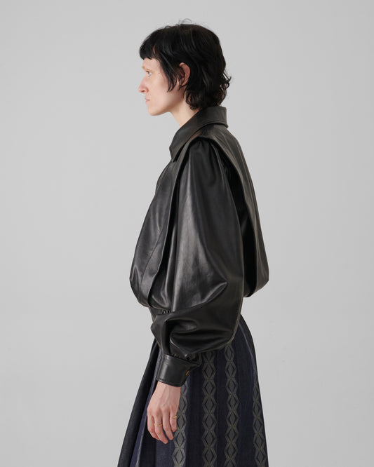 Deco Leather Bomber