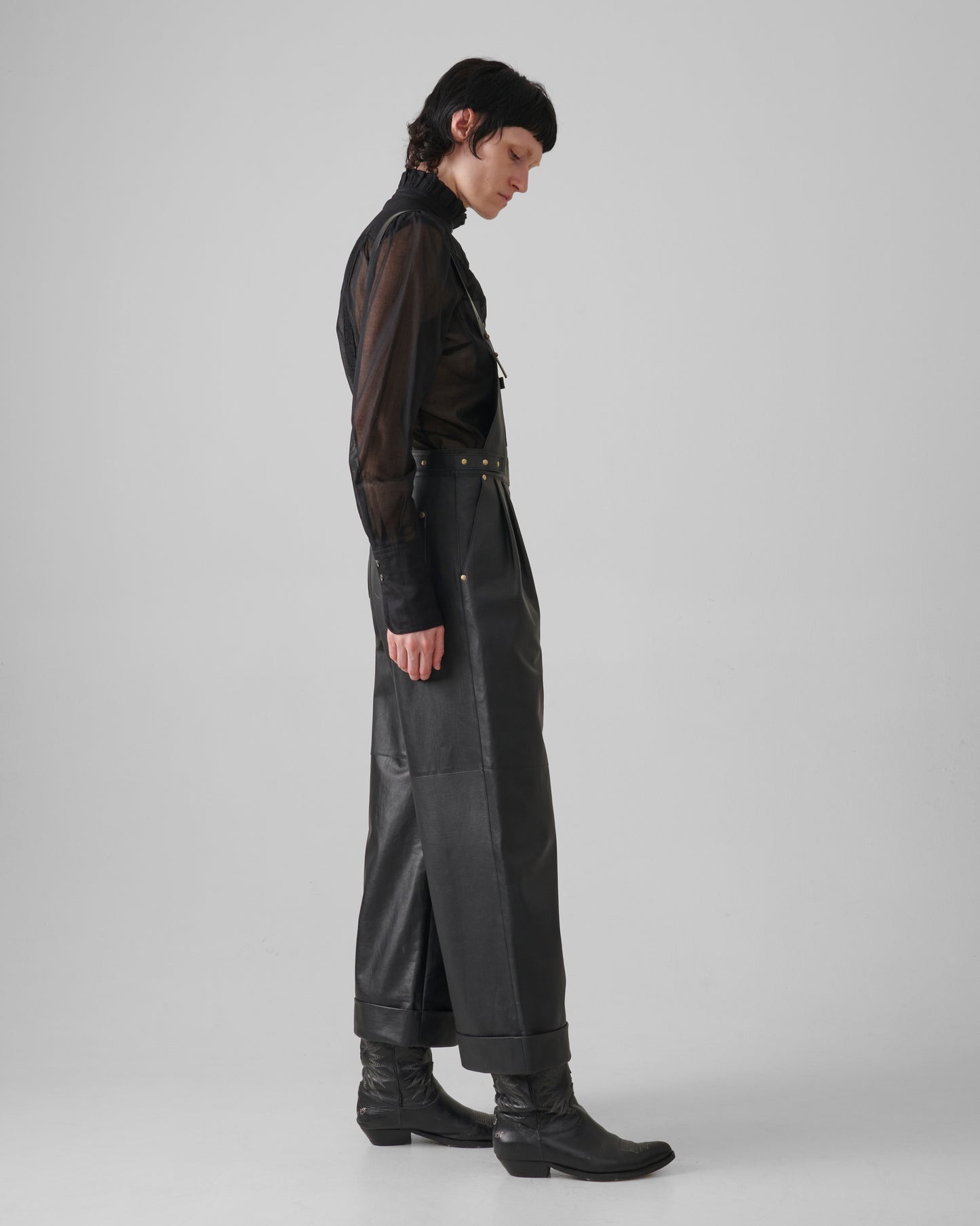 Iconico Leather Overlalls