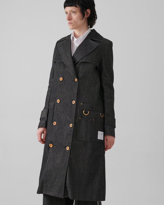Iconico Denim Collector  Trench Coat