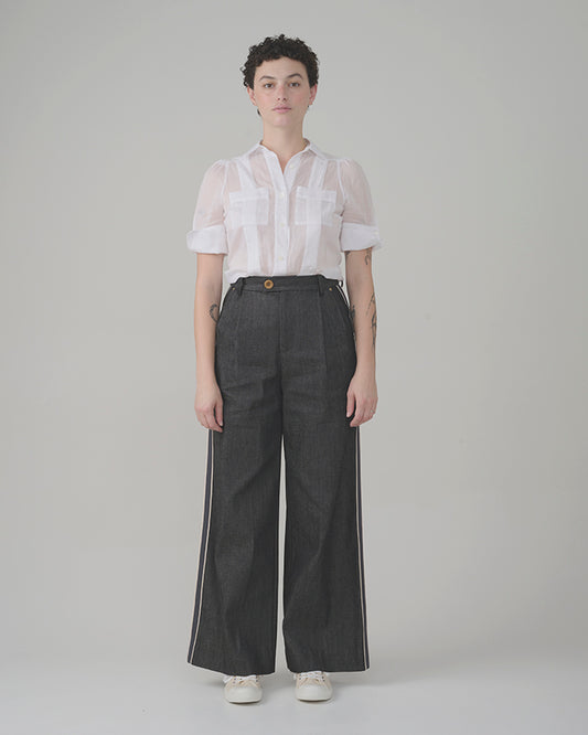 Guayabera Blanca Blouse