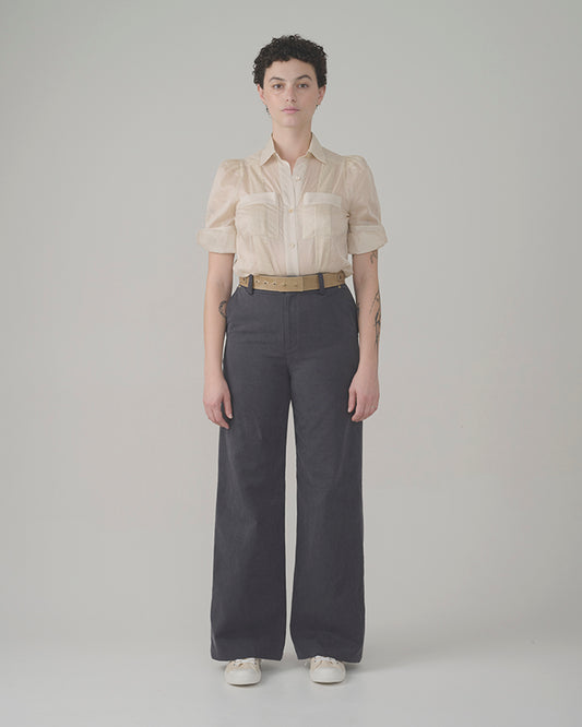 Guayabera Ecru Blouse