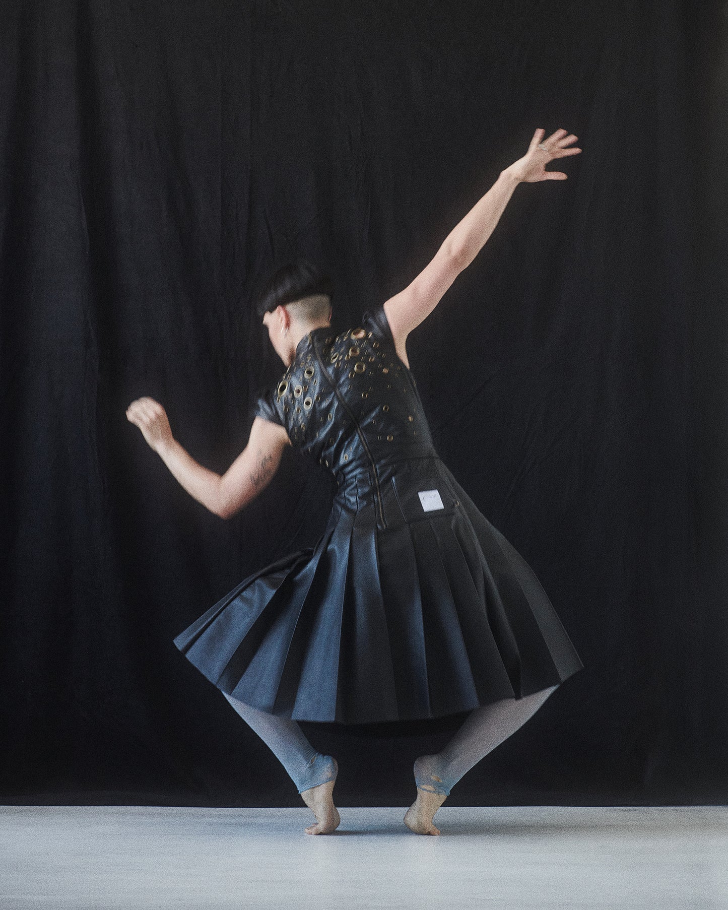 Grommet  Leather Dress