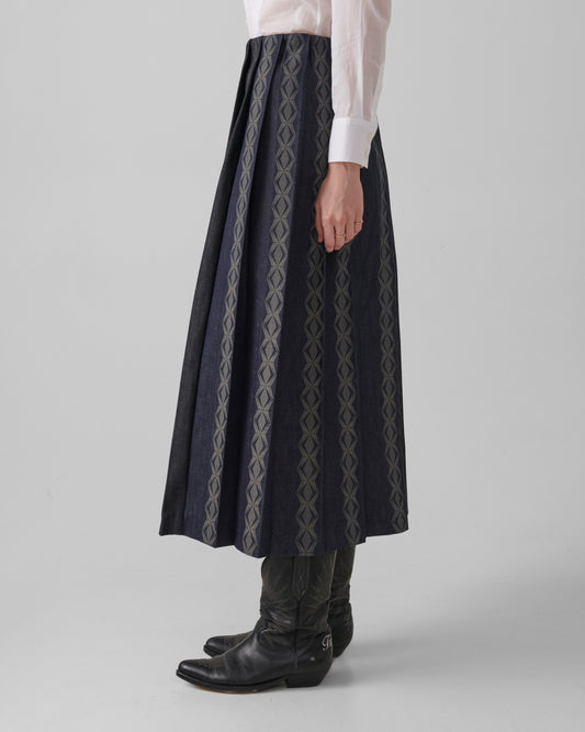 Deco Pleated Skirt